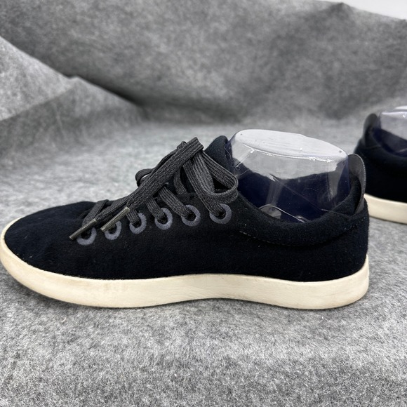 Allbirds Piper Sneakers Merino Wool Black Womens Size 8 Classic Casual Travel VN - Picture 3 of 16